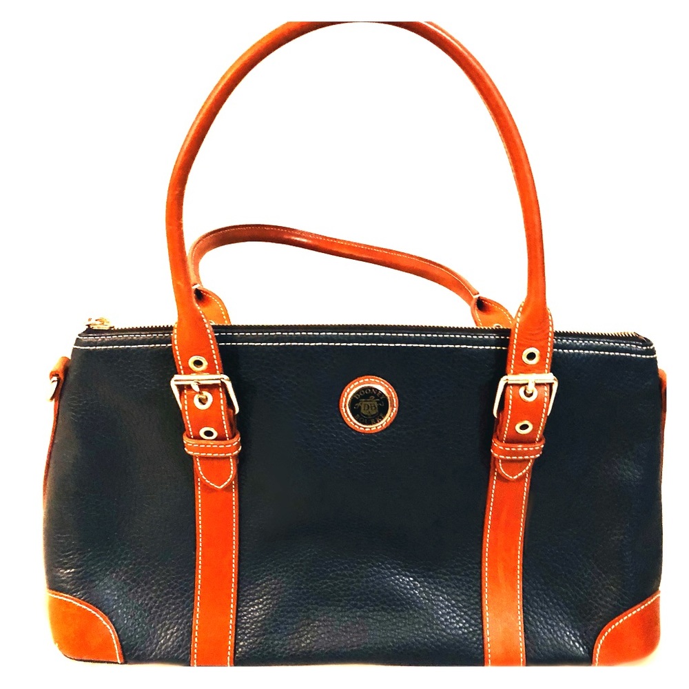 ! Dooney & Bourke Satchel Navy + small clutch
